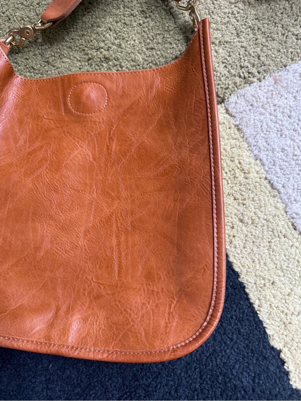 Salt Purse Strap with Tan Crossbody Bag - Picture 5 of 10